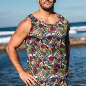 CAMISILLA PISTOLAS/ROSAS